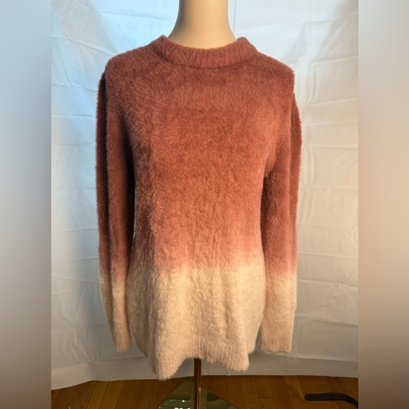 mittoshop Pink Cowl Neck Sweater with Relaxed Fit - Picture 1 of 7